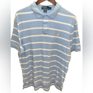 Polo by Ralph Lauren Men's Blue Striped Shirt